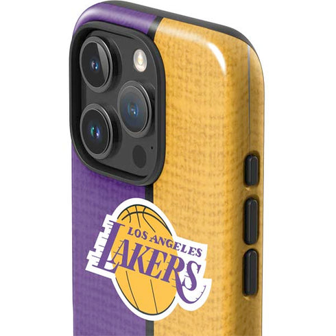 NBA Los Angeles Lakers Canvas iPhone 16 Pro Max Impact Case