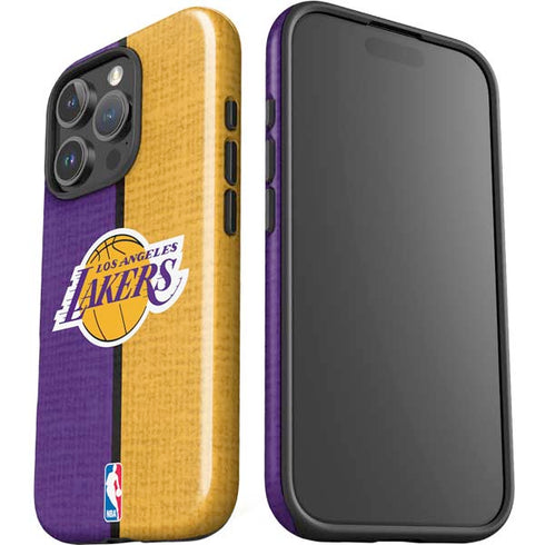 NBA Los Angeles Lakers Canvas iPhone 16 Pro Max Impact Case
