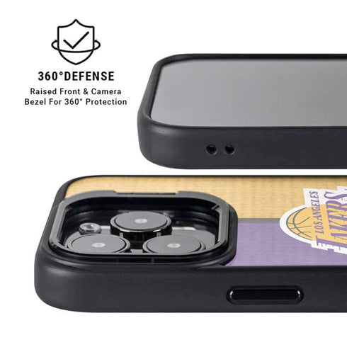 NBA Los Angeles Lakers Canvas iPhone 16 Pro Max Kickstand Case