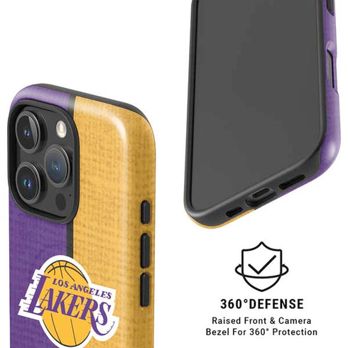 NBA Los Angeles Lakers Canvas iPhone 16 Pro Max Magsafe Impact Case