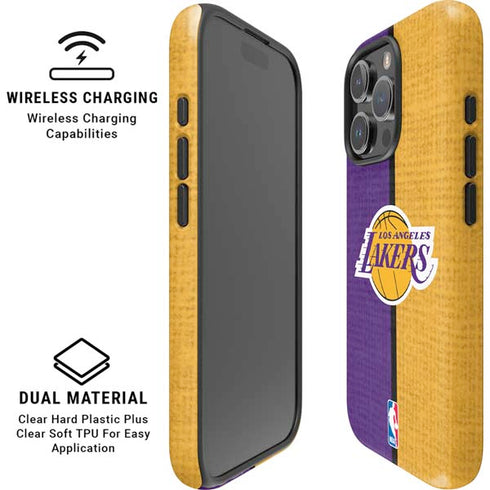 NBA Los Angeles Lakers Canvas iPhone 16 Pro Max Magsafe Impact Case
