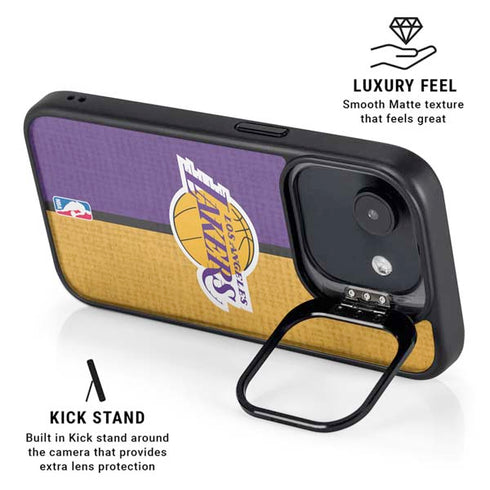 NBA Los Angeles Lakers Canvas iPhone 16e Kickstand Case