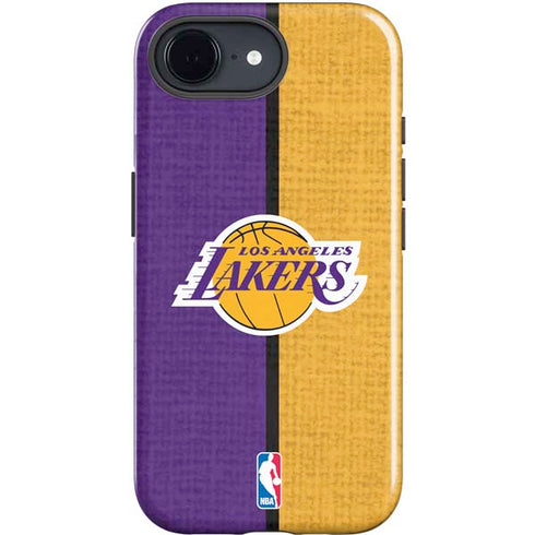 NBA Los Angeles Lakers Canvas iPhone 16e Impact Case