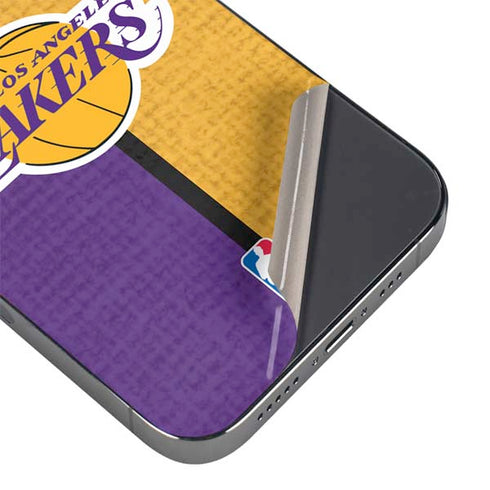NBA Los Angeles Lakers Canvas iPhone 16e Skin