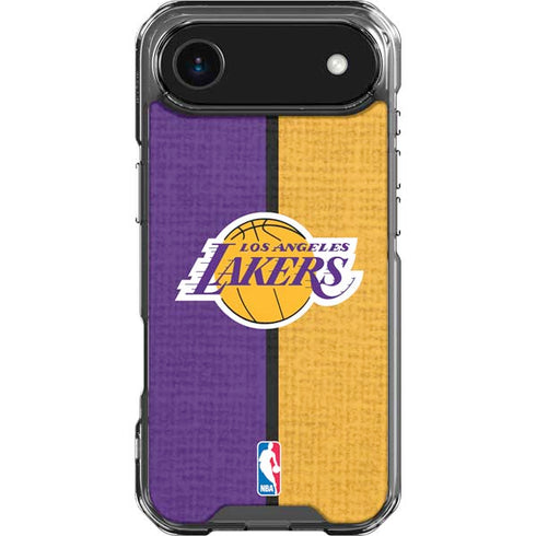 NBA Los Angeles Lakers Canvas iPhone 17 Air Clear Case
