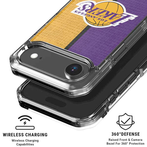NBA Los Angeles Lakers Canvas iPhone 17 Air Clear Case