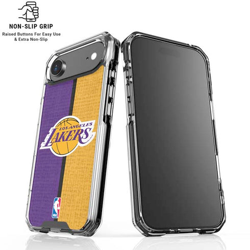 NBA Los Angeles Lakers Canvas iPhone 17 Air Clear Case
