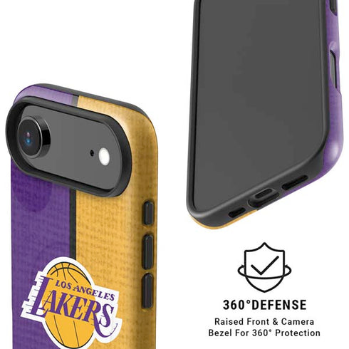 NBA Los Angeles Lakers Canvas iPhone 17 Air Magsafe Impact Case