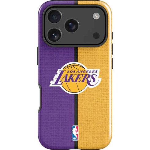 NBA Los Angeles Lakers Canvas iPhone 17 Pro Max Impact Case