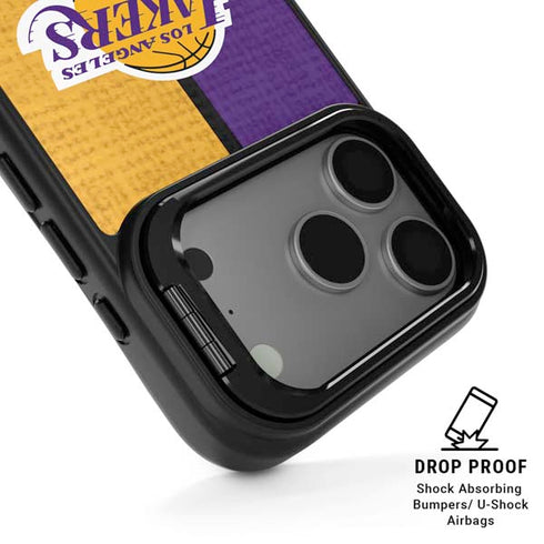 NBA Los Angeles Lakers Canvas iPhone 17 Pro Max Kickstand Case