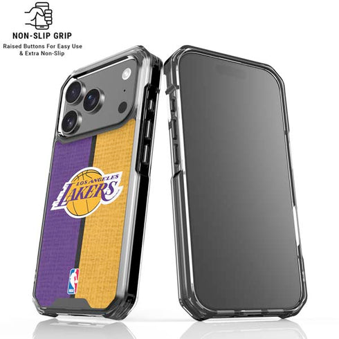 NBA Los Angeles Lakers Canvas iPhone 18 Pro Clear Case