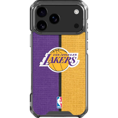 NBA Los Angeles Lakers Canvas iPhone 18 Pro Max Clear Case