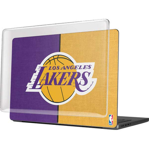 NBA Los Angeles Lakers Canvas MacBook Pro 14in (2021-24) Case plus Skin