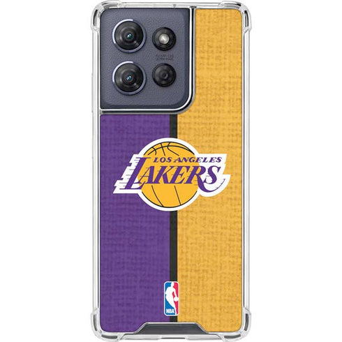 NBA Los Angeles Lakers Canvas Moto G 5G (2025) Clear Case