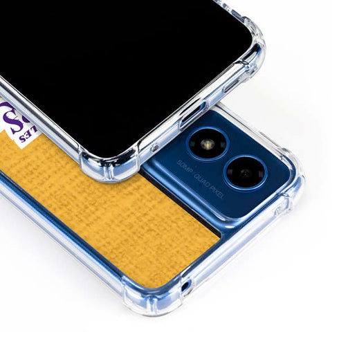 NBA Los Angeles Lakers Canvas Moto G 5G (2024) Clear Case