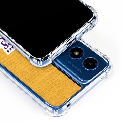 NBA Los Angeles Lakers Canvas Moto G Play 4G (2024) Clear Case