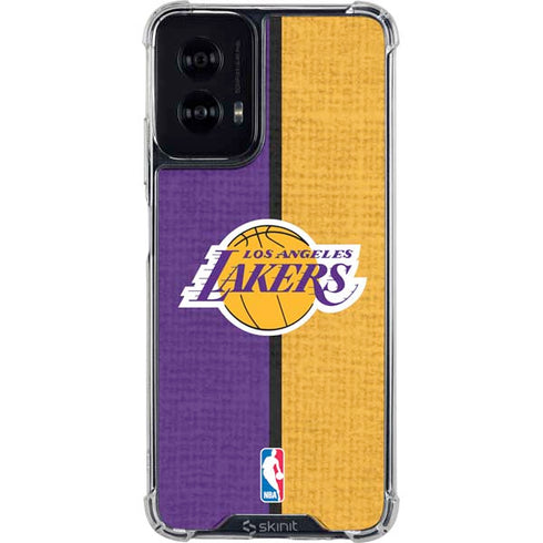 NBA Los Angeles Lakers Canvas Moto G Power 5G (2024) Clear Case