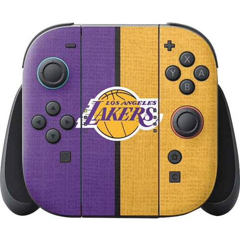 NBA Los Angeles Lakers Canvas Nintendo Switch 2 (2025) Joy-Con Controller Skin