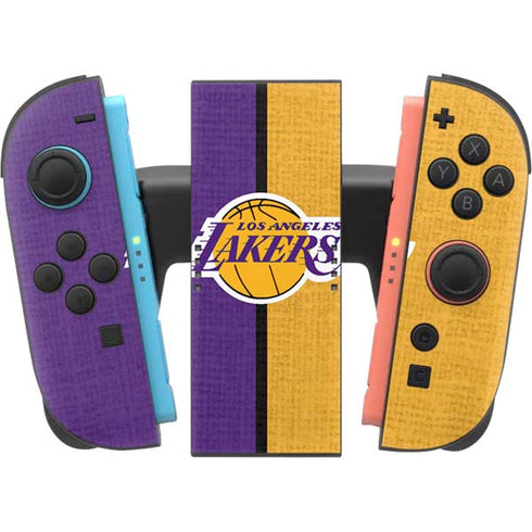 NBA Los Angeles Lakers Canvas Nintendo Switch 2 (2025) Joy-Con Controller Skin