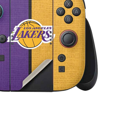 NBA Los Angeles Lakers Canvas Nintendo Switch 2 (2025) Joy-Con Controller Skin