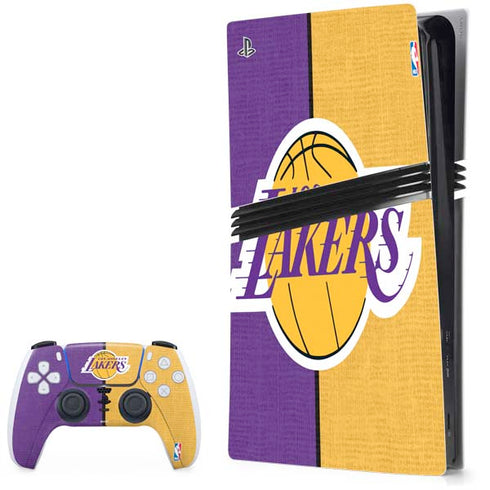 NBA Los Angeles Lakers Canvas PS5 Pro Bundle Skin