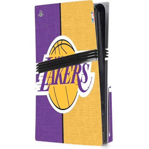 NBA Los Angeles Lakers Canvas PS5 Pro Disk Console Skin