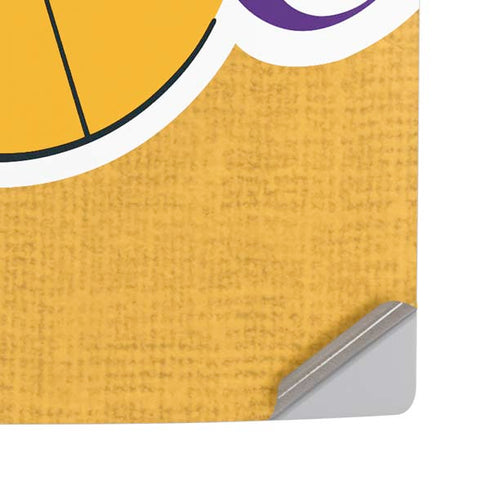 NBA Los Angeles Lakers Canvas PS5 Pro Disk Console Skin
