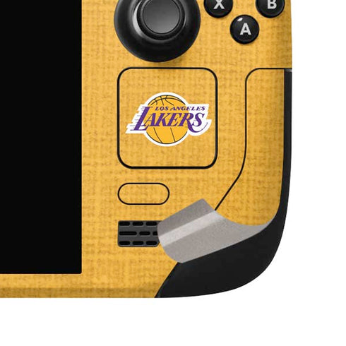 NBA Los Angeles Lakers Canvas Steam Deck Handheld Gaming Computer OLED Skin