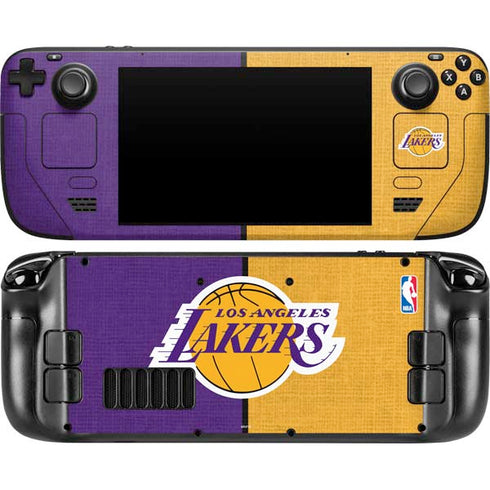 NBA Los Angeles Lakers Canvas Steam Deck Handheld Gaming Computer Skin