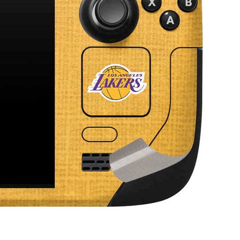 NBA Los Angeles Lakers Canvas Steam Deck Handheld Gaming Computer Skin