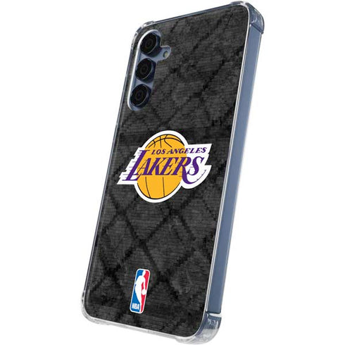NBA Los Angeles Lakers Dark Rust Galaxy A35 5G Clear Case