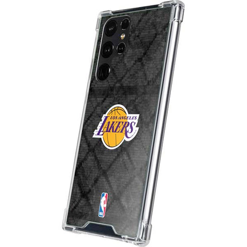 NBA Los Angeles Lakers Dark Rust Galaxy S23 Ultra Clear Case