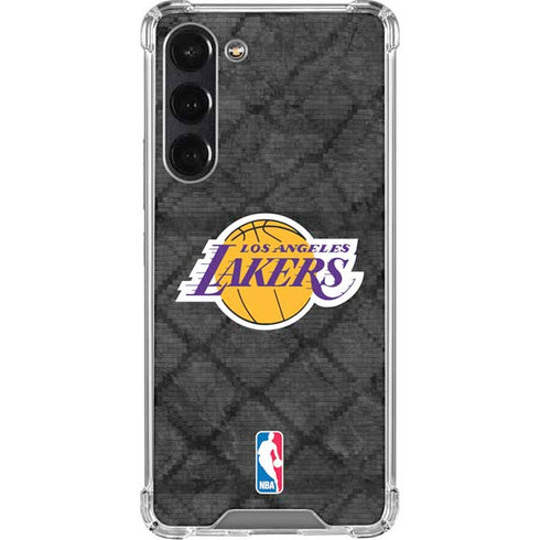 NBA Los Angeles Lakers Dark Rust Galaxy S24 FE Clear Case