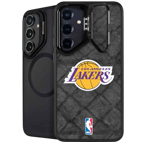 NBA Los Angeles Lakers Dark Rust Galaxy S24 FE Kickstand Case