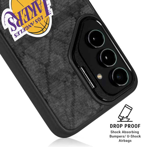 NBA Los Angeles Lakers Dark Rust Galaxy S24 Ultra Kickstand Case