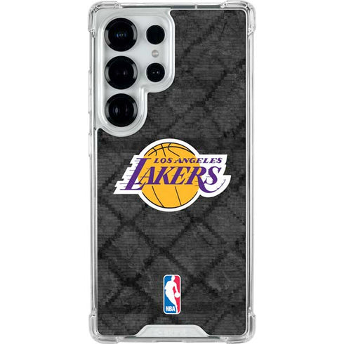 NBA Los Angeles Lakers Dark Rust Galaxy S25 Ultra Clear Case