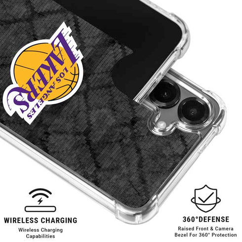 NBA Los Angeles Lakers Dark Rust Galaxy S26 Plus Clear Case