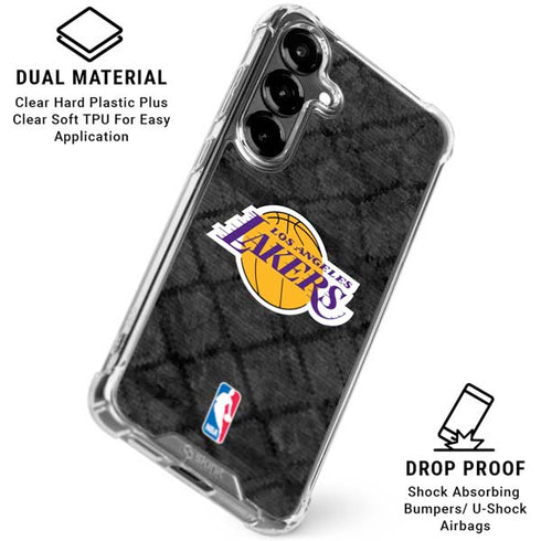 NBA Los Angeles Lakers Dark Rust Galaxy S26 Plus Clear Case