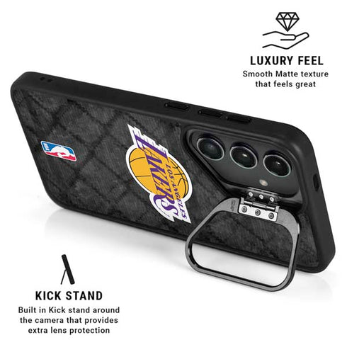 NBA Los Angeles Lakers Dark Rust Galaxy S26 Ultra Kickstand Case