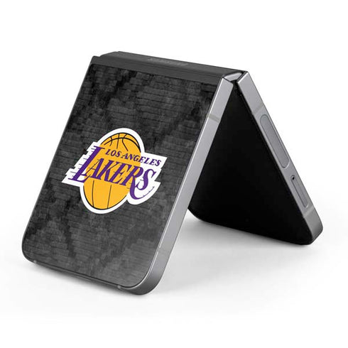 NBA Los Angeles Lakers Dark Rust Galaxy Z Flip6 Skin