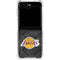 NBA Los Angeles Lakers Dark Rust Galaxy Z Flip6 Clear Case