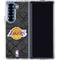 NBA Los Angeles Lakers Dark Rust Galaxy Z Fold6 Clear Case