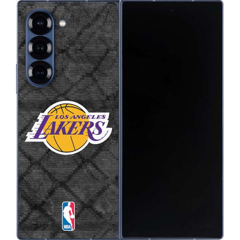 NBA Los Angeles Lakers Dark Rust Galaxy Z Fold6 Skin