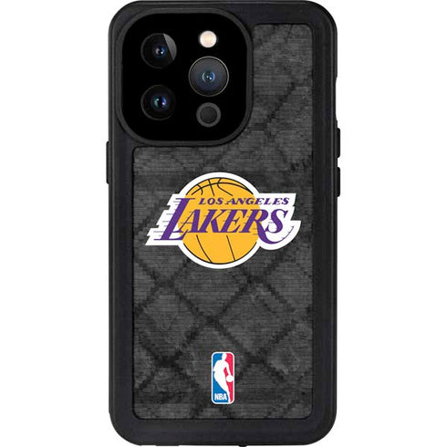 NBA Los Angeles Lakers Dark Rust iPhone 15 Pro Waterproof Case