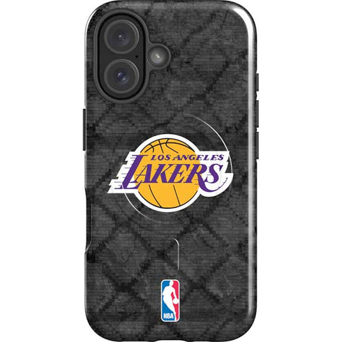 NBA Los Angeles Lakers Dark Rust iPhone 16 Magsafe Impact Case