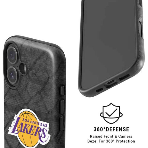 NBA Los Angeles Lakers Dark Rust iPhone 16 Magsafe Impact Case
