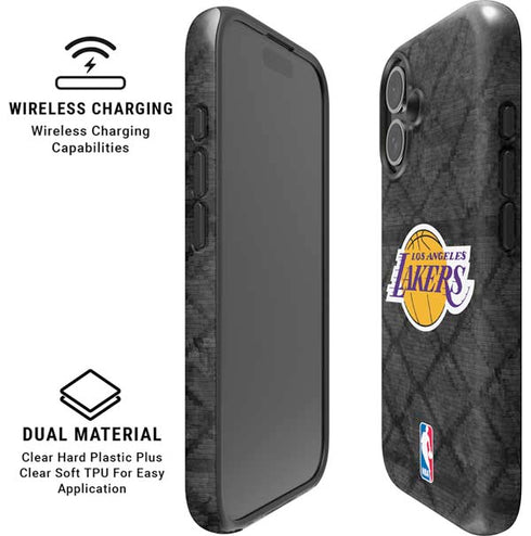 NBA Los Angeles Lakers Dark Rust iPhone 16 Magsafe Impact Case