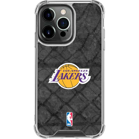 NBA Los Angeles Lakers Dark Rust iPhone 16 Pro Clear Case