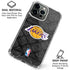 NBA Los Angeles Lakers Dark Rust iPhone 16 Pro Clear Case