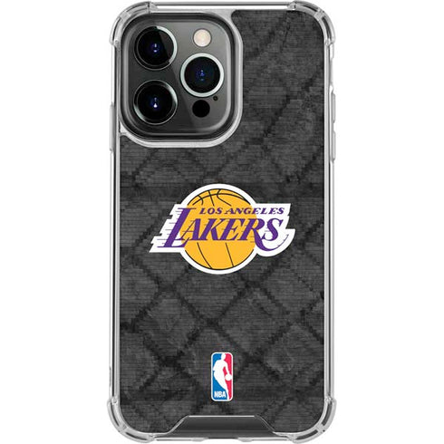 NBA Los Angeles Lakers Dark Rust iPhone 16 Pro Max Clear Case